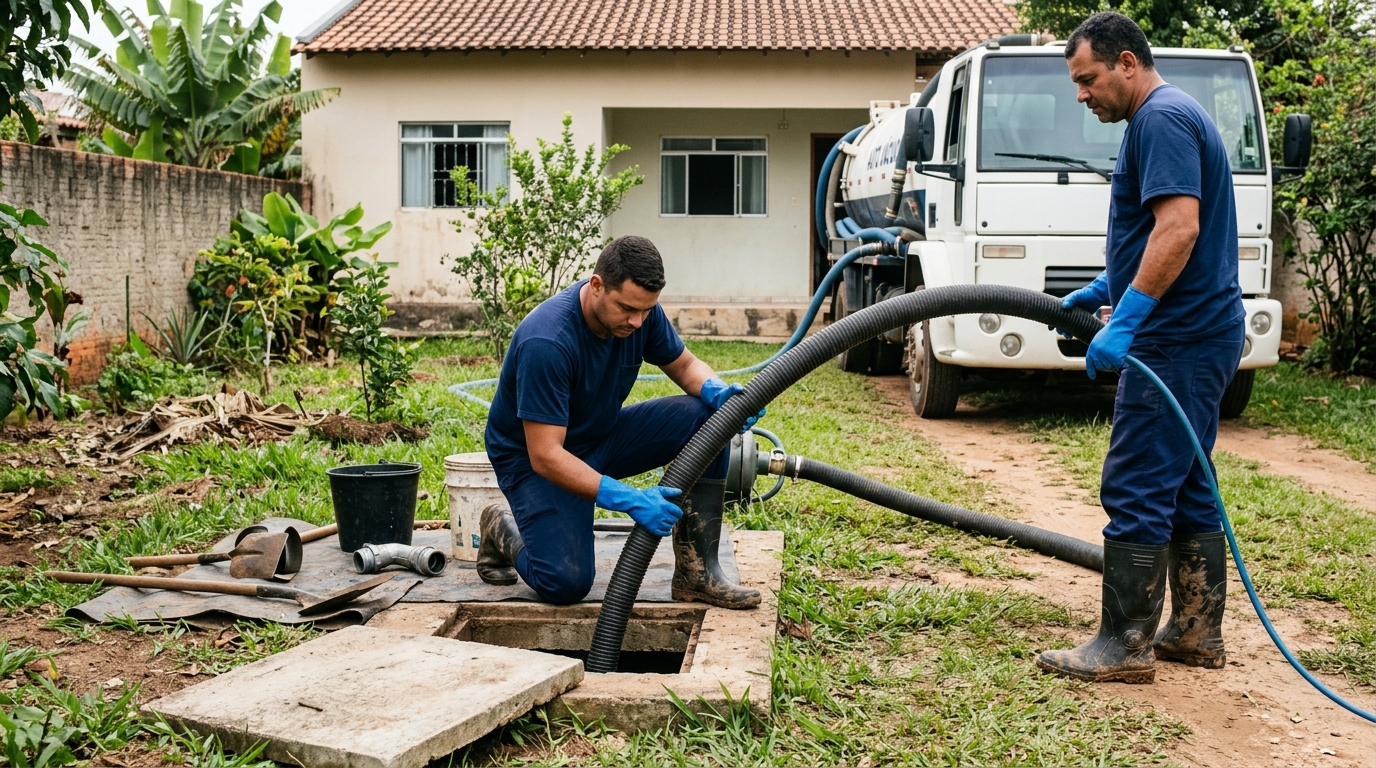 Esgotamento de fossa em Joinville-SC